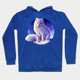 Peaceful Winter Arctic Fox Hoodie